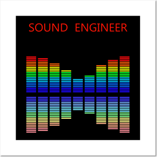 Best design sound engineer audio engineering Posters and Art